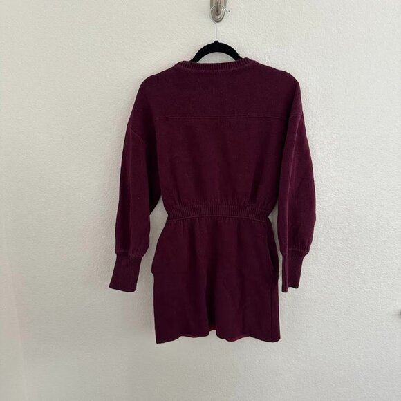 Something Navy Purple Colorblock Sweater Dress - Picture 8 of 8